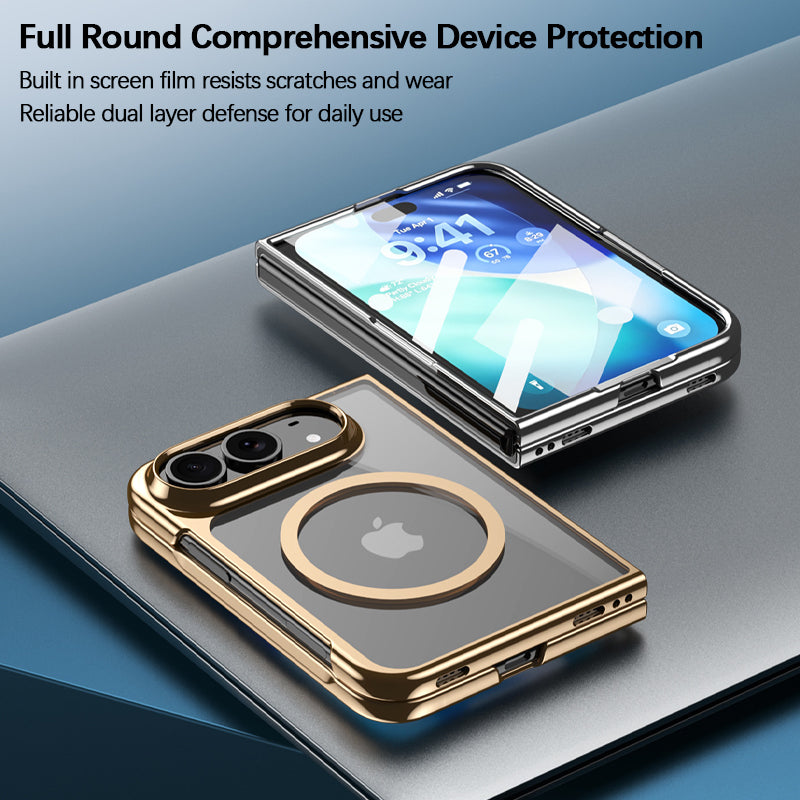 Flexx Cases Clear Electroplated MagSafe Case for iPhone Duo